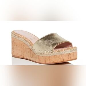 Kate Spade New york WomenS Cosette Cork Espadrille Platform Wedge Sandals SIZE 6